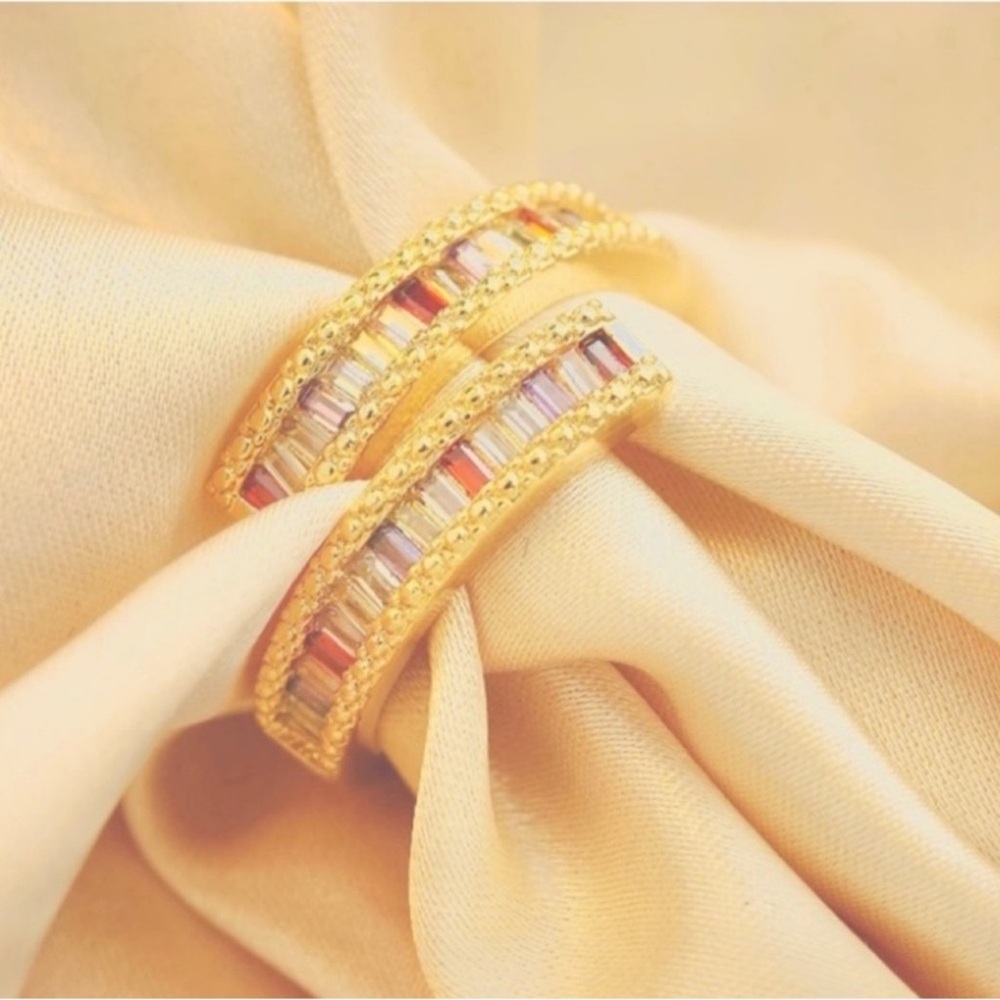 NIB Arvino Amethyst 18k Gold wrap svelte wrap ring - Picture 7 of 14